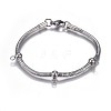 Tarnish Resistant 304 Stainless Steel Bracelet Making X-MAK-P012-01P-1