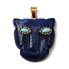 Dyed Natural Lapis Lazuli & Synthetic Turquoise Pendants G-Z090-02G-05-1