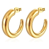 European and American Fashion French Retro Stainless Steel C-Shaped Stud Earrings PW-WGEF803-01-1