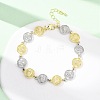 Brass Link Chain Bracelets for Women BJEW-G762-03GP-02-2