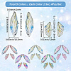 5 Sets 5 Colors Epoxy Resin Pendants RESI-SC0006-20-2
