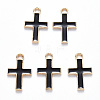 Alloy Enamel Pendants X-ENAM-S121-122B-2