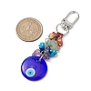 Blue Evil Eye Lampwork Pendant Decooration HJEW-JM01969-03-3