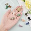 SUPERFINDINGS 11Pcs 11 Colors Natural Gemstone Pendants G-FH0001-66-3