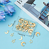 SUNNYCLUE 60Pcs 6 Style 304 Stainless Steel Charms STAS-SC0004-03-7