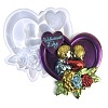 Valentine's Day Heart Couple Rose DIY Wall Decoration Silicone Molds SIL-F007-09-1