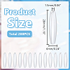 200Pcs Oval Acrylic Imitation Pearl Beads OACR-HY0001-20-3