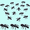 30pc PVC Simulation Ant Toy Model AJEW-CP0006-18-6