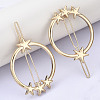 Alloy Hollow Geometric Hair Pin X-PHAR-N005-010G-5