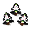 Christmas Theme Handmade Lampwork Beads LAMP-I027-07B-1