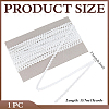 15 Yards Polyester Metallic Elastic Lace Trim OCOR-WH0082-151B-2