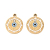 304 Stainless Steel Enamel Pendants STAS-Z190-06G-03-1