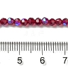 Electroplate Transparent Glass Beads Strands EGLA-A035-T3mm-L02-4