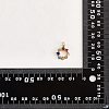 10Pcs Eco-Friendly Brass with Glass Pendants KK-SZ0005-78-8