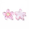 Transparent Epoxy Resin Cabochons CRES-S365-25-3