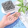 700Pcs 7 Styles 201& 304 Stainless Steel Split Rings STAS-CJ0002-17-4