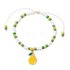 9Pcs Fruit Theme Alloy Enamel Charm Bracelets BJEW-MZ00206-01-2
