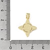 Brass Micro Pave Clear Cubic Zirconia Pendants KK-E799-06A-G-3