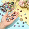 100Pcs 2 Styles Opaque Resin European Beads RPDL-YW0001-20-5
