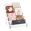 Plywood Laminated Shelf Display Case ODIS-WH0030-168-6
