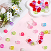 40Pcs Transparent Acrylic Bead Caps OACR-SC0003-03-7