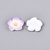 Plumeria Flower Opaque Resin Cabochons CRES-T025-30E-02-3