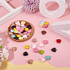 50Pcs Baking Paint Acrylic Pendants OACR-TA0004-83C-5
