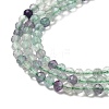 Natural Fluorite Beads Strands G-F509-38-3mm-6