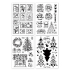 Globleland 4 Sheets 4 Styles PVC Plastic Stamps DIY-GL0004-02G-8