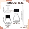 Glass Fountain Pen Ink Bottle AJEW-BC0010-69C-2