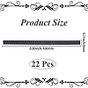 22Pcs Plastic Firm Headband Non-slip Strip DIY-CY0003-03A-2