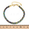 4MM Braided Nylon Cord Bracelets FIND-A057-01G-02-4