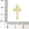 Brass Micro Pave Cubic Zirconia Pendants KK-V014-01G-20-3