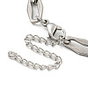 304 Stainless Steel Cable Chains Bracelets for Men & Women BJEW-D042-04P-3