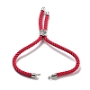 Twisted Nylon Cord Silder Bracelets DIY-B066-03P-21-1