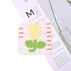 Flower Shape Towel Embroidery Style Cotton Iron on/Sew on Patches PW-WG435E5-02-1