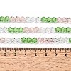 Transparent Gradient Color Glass Beads Strands GLAA-F131-01B-06-5