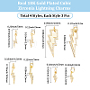 12Pcs 4 Styles Brass Micro Pave Cubic Zirconia Pendants KK-BBC0028-11-2