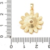 Brass Micro Pave Clear Cubic Zirconia Pendants KK-E803-02G-C-3