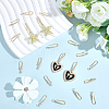 10 Pairs Rack Plating Brass Earring Hooks EJEW-BBC0002-26-4