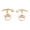 Brass Toggle Clasps KK-Q278-006-NF-2