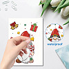 8 Sheets 8 Styles Christmas PVC Waterproof Wall Stickers DIY-WH0345-043-3
