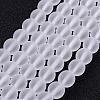 Frosted Glass Bead Strands GLAA-G016-6mm-01-1