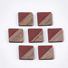 Resin & Walnut Wood Cabochons RESI-S358-90B-1