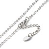 Bullet Natural Mixed Stone Pendant Necklaces NJEW-JN03602-6