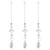 3Pcs 201 Stainless Steel Mushroom Hanging Ornaments HJEW-TA00369-1