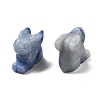 Natural Blue Aventurine Carved Figurines DJEW-L023-E10-1