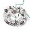 Natural Green Lodolite Quartz Beads Strands G-L493-14-3