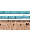 Opaque Solid Color Glass Beads Strands GLAA-N065-4x4mm-C08-4