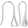 2 Pairs Rhomdium Plated 925 Sterling Silver Earring Hooks STER-BBC0007-93A-1
